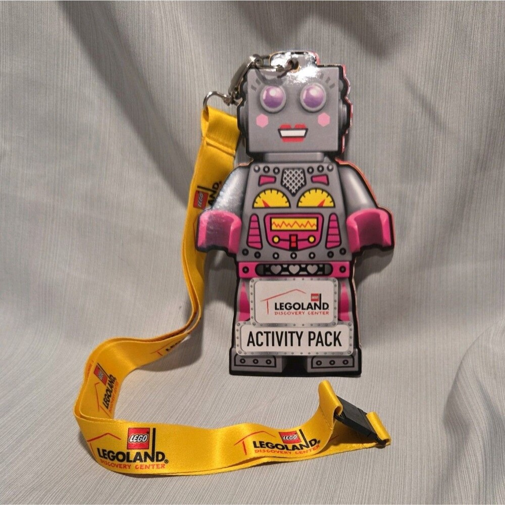 Legoland Discovery Center Robot Activity Pack Yellow Lanyard